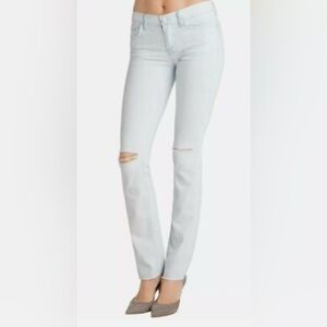 J Brand Women's White Rail Jeans in Runaway